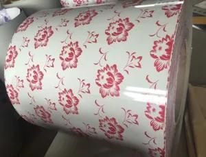 Printed PPGI/PPGL Prepainted Galvanized Steel Coil with Painted Flower Galvanizada