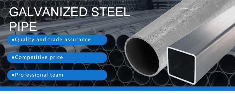 Gi Steel Pipe ASTM A53 1020 Hot Dipped Zinc Coated Round Pipe Square Tube Gi Rectagular Hollow Section Seamless Galvanized Steel Pipe