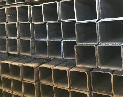 Black Irion Rectangular Steel Tubing Square Tube Steel Square Pipe Price Factory Sale