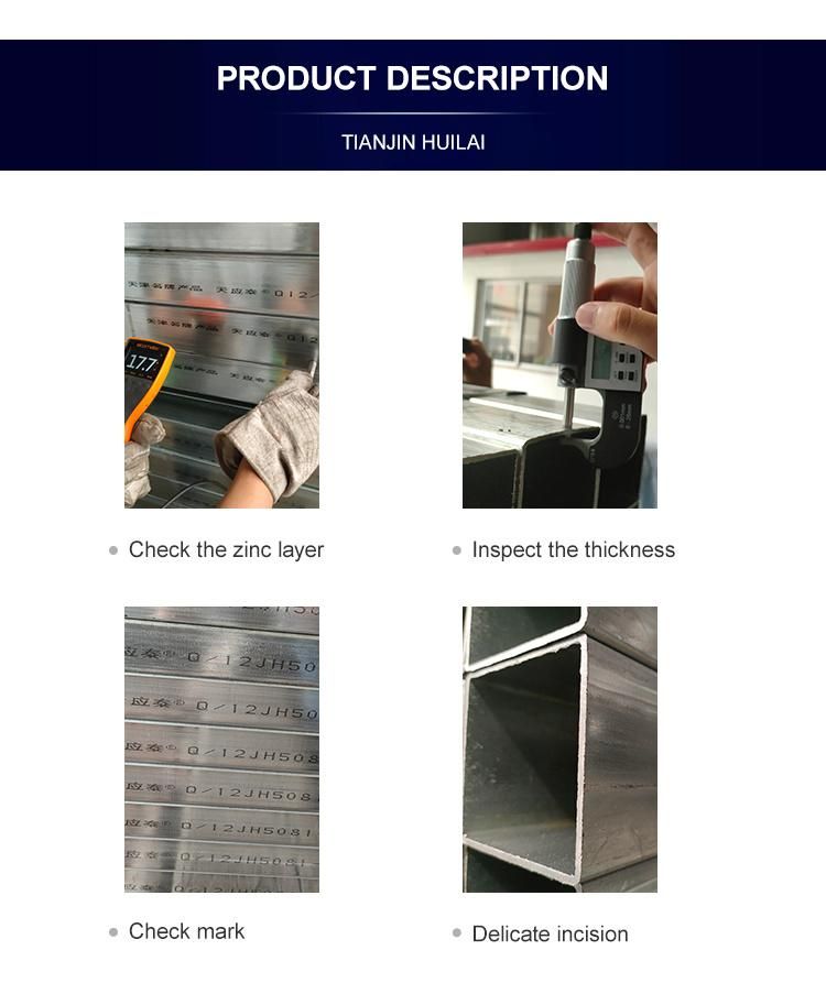 Square/Rectangular/Shs/Rhs/Steel Hollow Section/Cold Rolled Square Tube Rectangular Steel Tube/Hot Rolled DIP Galvanized Square Steel Tube