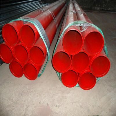 Red Paint ASTM A795 Rolled Grooved Fire Protection Sprinkler Groove Steel Pipe