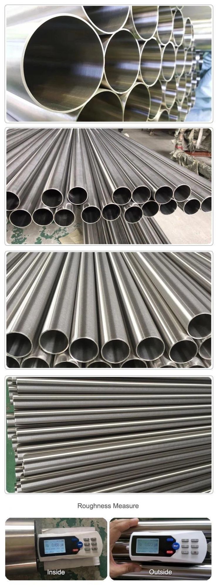 Customized ASTM A312 304 Pipe Bright Annealing 316L Stainless Steel Pipe Laser Film Stainless Sch40 Stainless Steel Tube