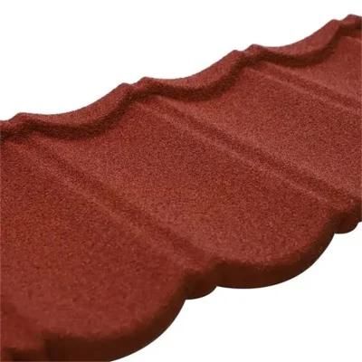 China Roofing Sheet Galvalume Stone Color Coated Metal Roof Tiles Stone Coated Metal Roof Tile