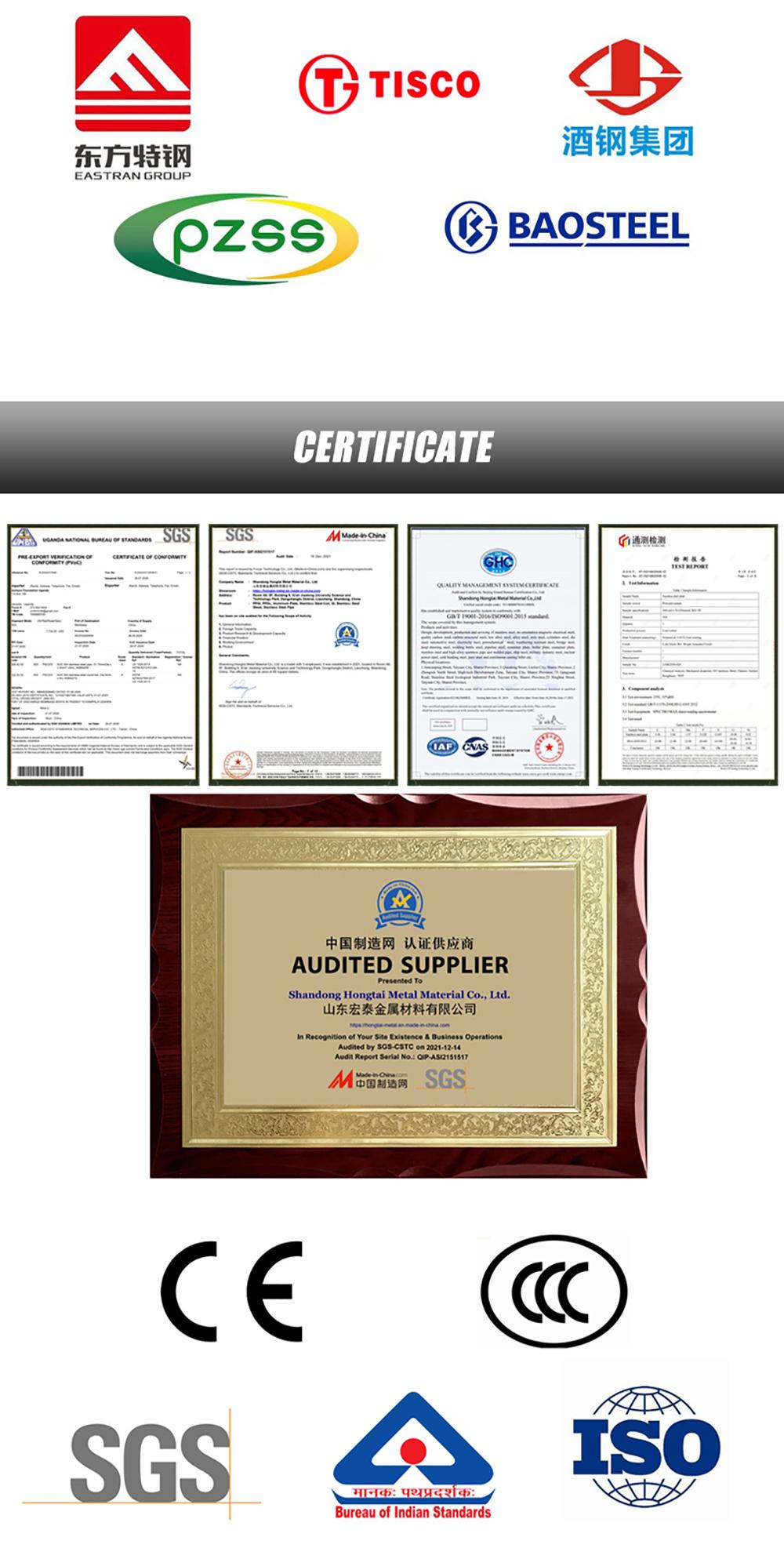 S2205 254smo Austenitic Alloy and Duplex Stainless Steel Seamless Pipe Ss Pipe