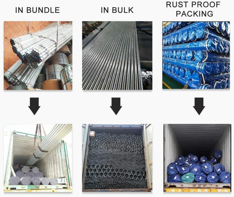 Carbon Steel Pipes Galvanized Seamless Carbon Stee Pipe Asm A106b/ API5l/ API5CT / ASME 36.10 Manufacture China