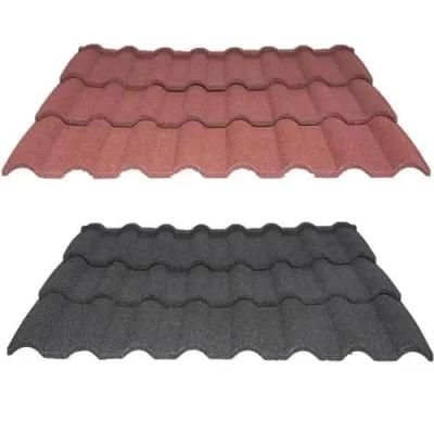 High Quality Classic House Villa Roofing Material Coated Zinc Aluminum Metal Stone Roof Tiles
