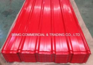 Corrugated Color Coated Steel Roofing Sheet Prepainted Galvanized Galvalume Roofing Sheet