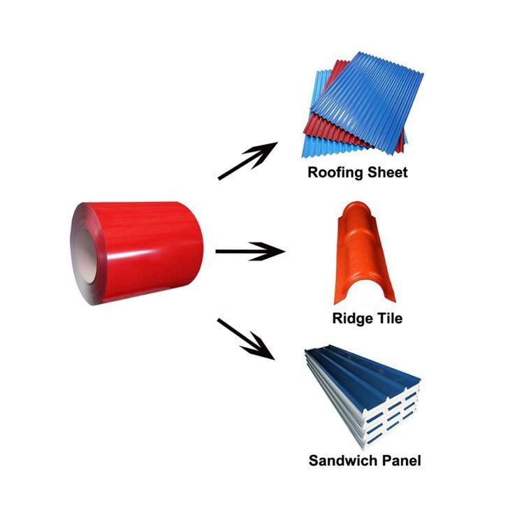 Ral PPGI PPGL Color Coated Steel Coil Boron Added Prepainted Galvanized Steel Coil