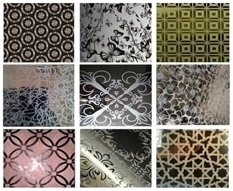 Pattern Embossed Stainless Steel Etched Sheet for Building Wall Elevator Surface