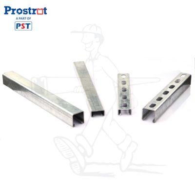 41X21mm C Type Strut Channel Perforate Type or Solid Type HDG or Pre-Galvanized Customized