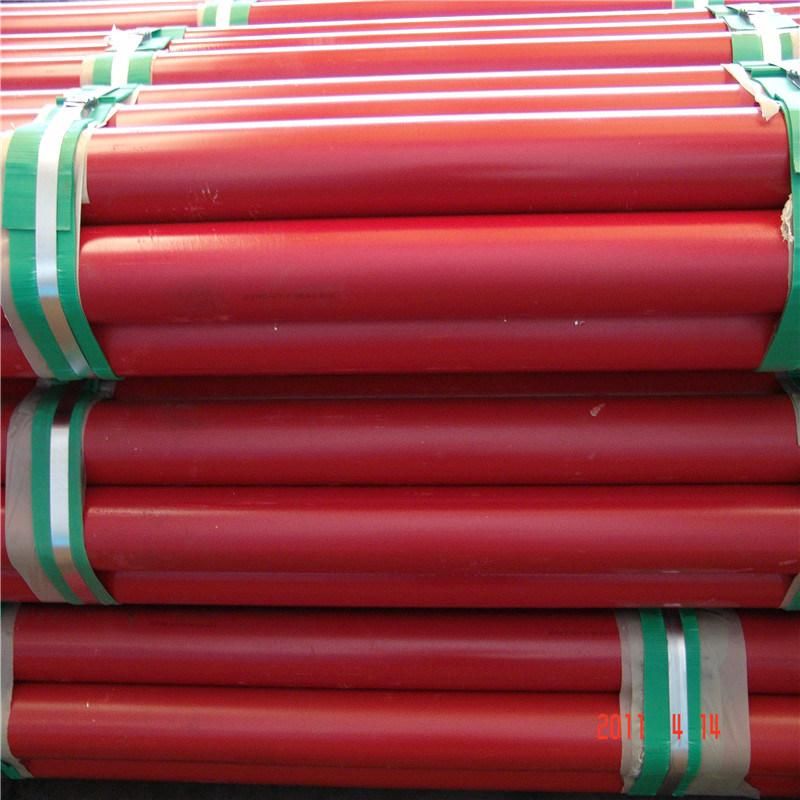 Red Painting Seamless ERW Steel Pipe for Fire Sprinkler
