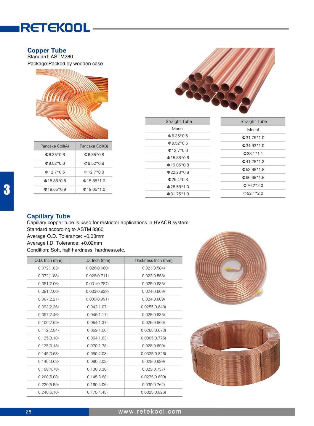4.76mm Refrigeration Condenser Copper Coated Steel Bundy Tube