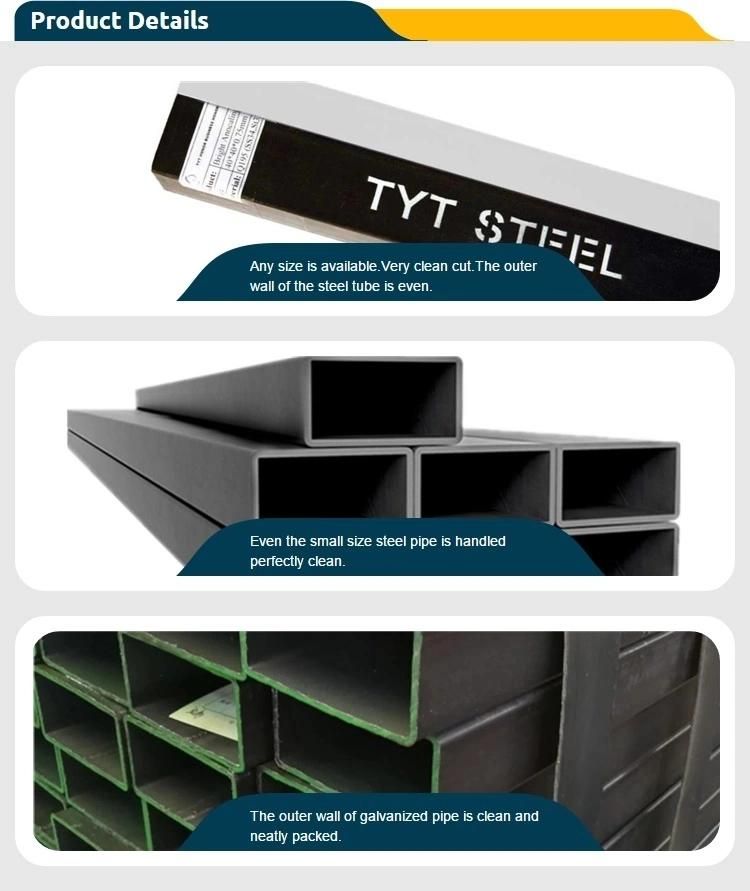 Tyt Building Material Q345 Steel Weld Pipe Sch40 Carbon Steel Pipe ERW Welded Black Round Pipe