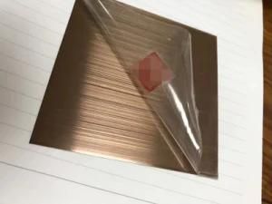 Gold Rose Gold Stainless Steel Colored Sheet Decorative Plate Hairline Satin