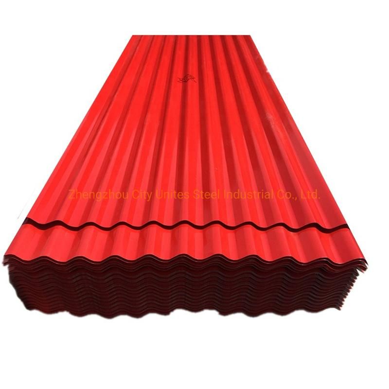 Corrugated PPGI Iron Roof Sheet Prepainted Galvanized Steel Roofing Tile