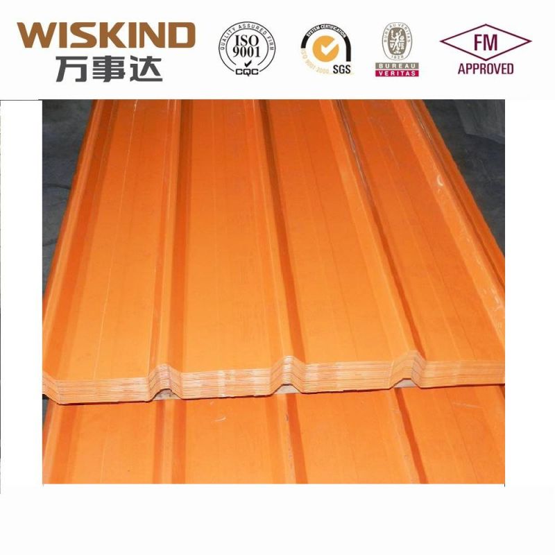 0.12mm-0.4mm Thickness Wiskind Cold Rolled Color Coated Corrugated Steel Roof for Warehouse