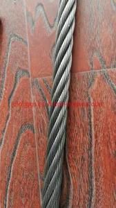 Ungalvanized Steel Wire Rope 6*25fi+FC 7/8&quot;for Tower Crane