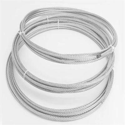 Diameter 5mm 7&times; 19 Stainless Steel AISI304 Wire Rope China Supplier