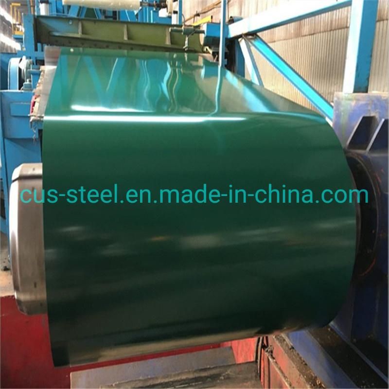 Dx51d Red Blue Green Color Coated Iron Roll PPGI PPGL Prepainted Galvanized Steel Coil