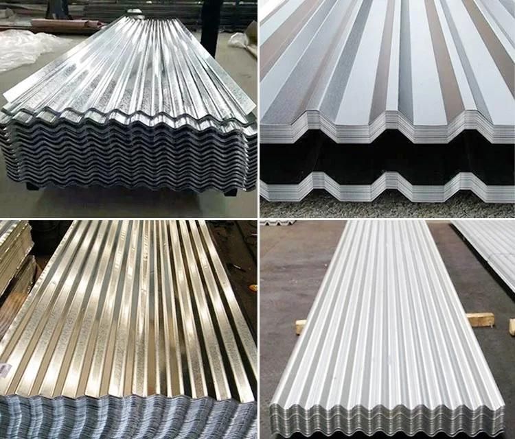 Dx51d SPCC Z60 Hot Dipped Galvanized Gi Zinc Coated PPGI Color Coated Pre Painted Corrugated Roof Steel Metal Roofing Sheet Price