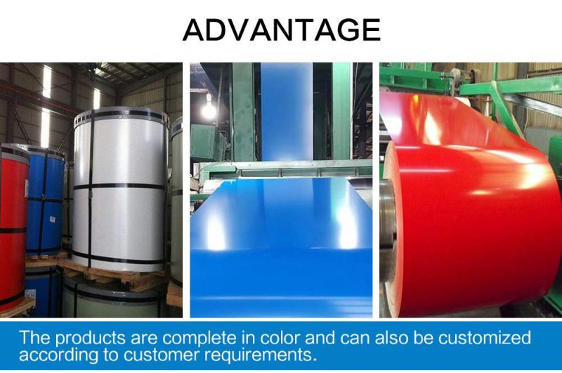 DC51D Dx51d Z100 Hot Dipped PPGI PPGL Galvanized Zinc Prepainted Color Coated Steel Roofing Sheet Coil
