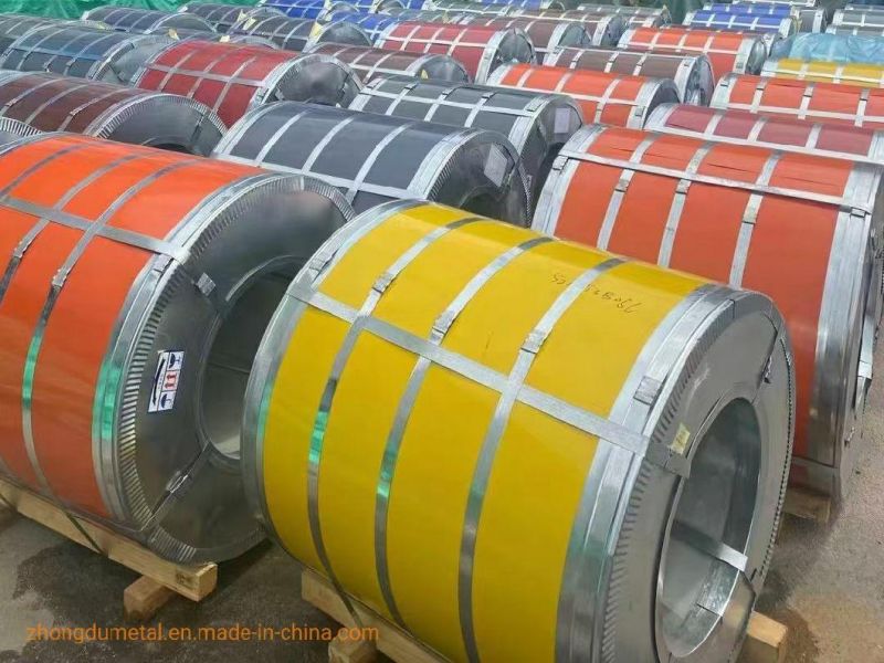 ASTM High Quality 0.6mm Ral 5016 Prepainted Gi Color Coat Steel Coil PPGI Galvanized Steel Price Per Kg Cheap Sales