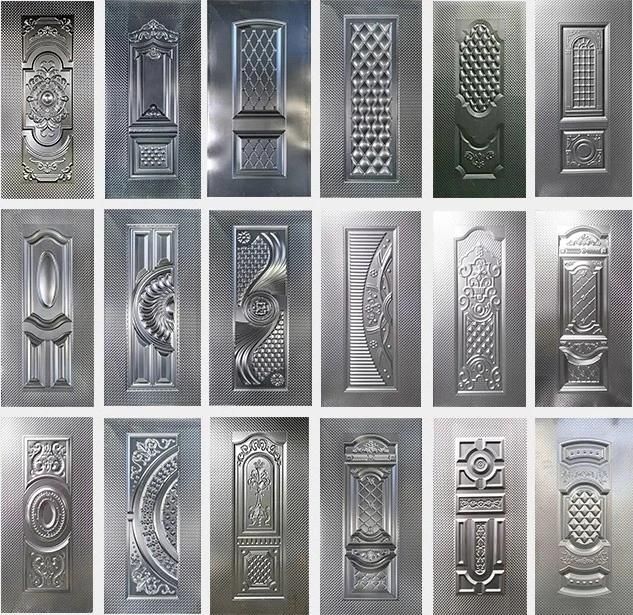 Sheet Metal Door Design Embossed Door Panel Steel Door Skin