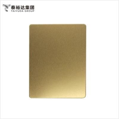 Manufacturer Ti-Gold Ti Color Coating 201 304 316 304L 316L 430 1mm 2mm Vibration 1200X2500mminox Austenitic Metal Stainless Steel Plate
