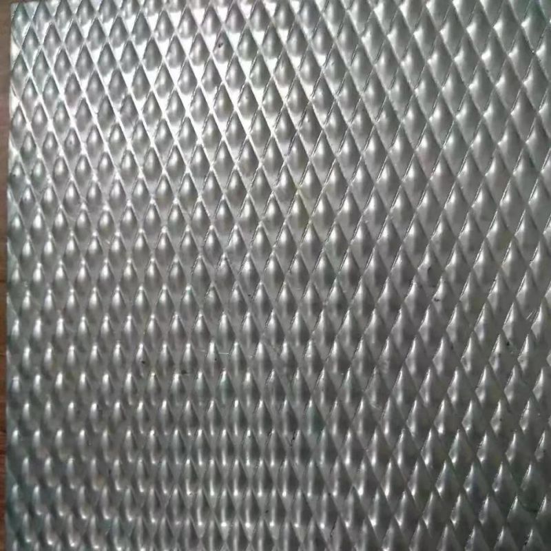 Stainless Steel Checkered Sheet Lentil Flower Stainless Steel Plate for Decoration