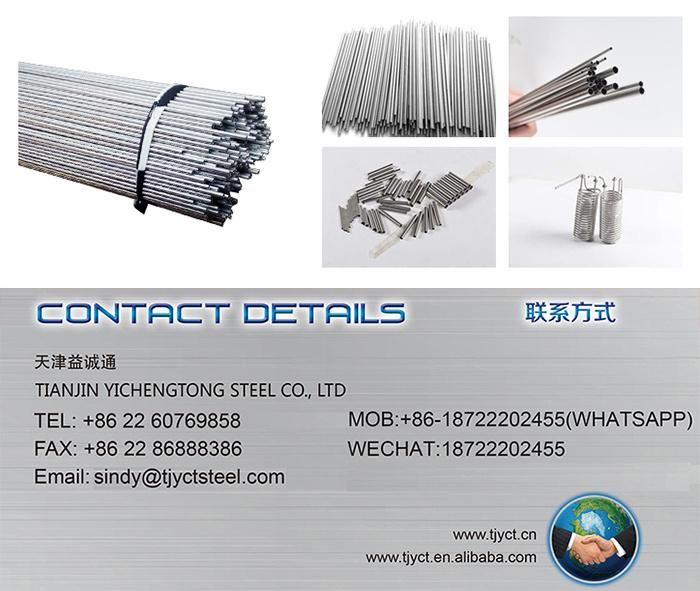 Small Dia Stainless Steel Capillary Tube 316L 310S 321