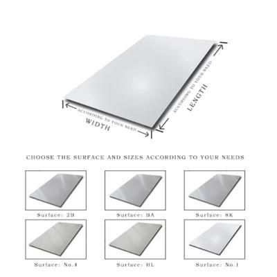 201 316 Stainless Steel Plate Chrome 304 Stainless Steel Metal License Plate