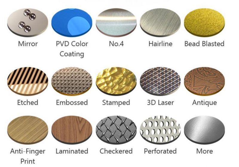 High Quality Grade 201 304 316 Stainless Steel 3D Laser Stainless Steel Plates