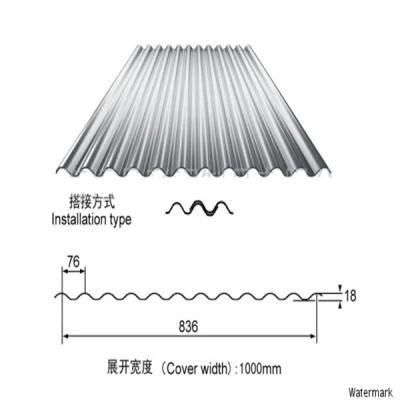 High-Class Zinc Coated Metal Corrugated Roof Sheet