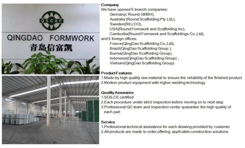 Haki Scaffolding Material Vertical Ledger for Building Construction