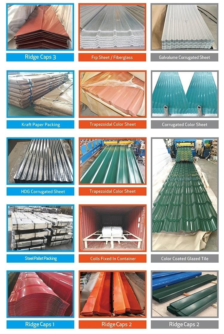 PPGI Prepainted Galvanized Steel Corrugated Roofing Sheet Roof Tiles
