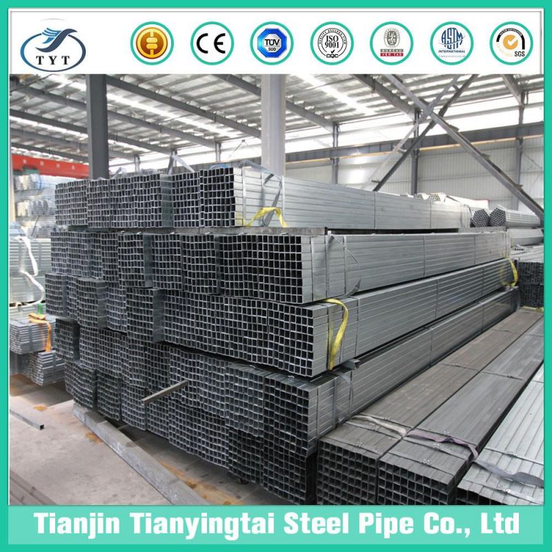 Square Gi Steel Pipe Carbon Steel Pipe ERW Galvanized Steel Pipe