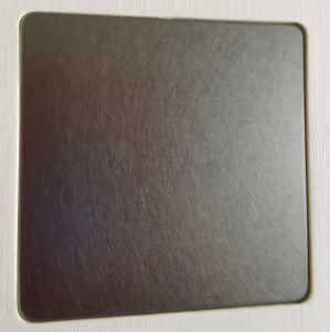 Grey Black Colored Stainless Steel Sheets Matt Surface High Quality No Color Difference