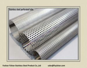 Ss201 54*1.0 mm Exhaust Repair Perforated Stainless Steel Tube