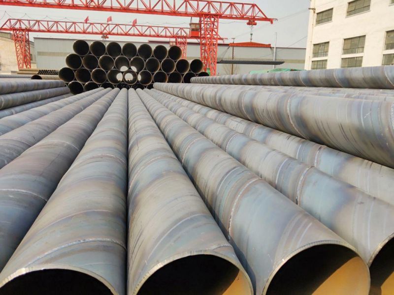 Large Spiral PE Coated Spiral Welded Steel Pipe