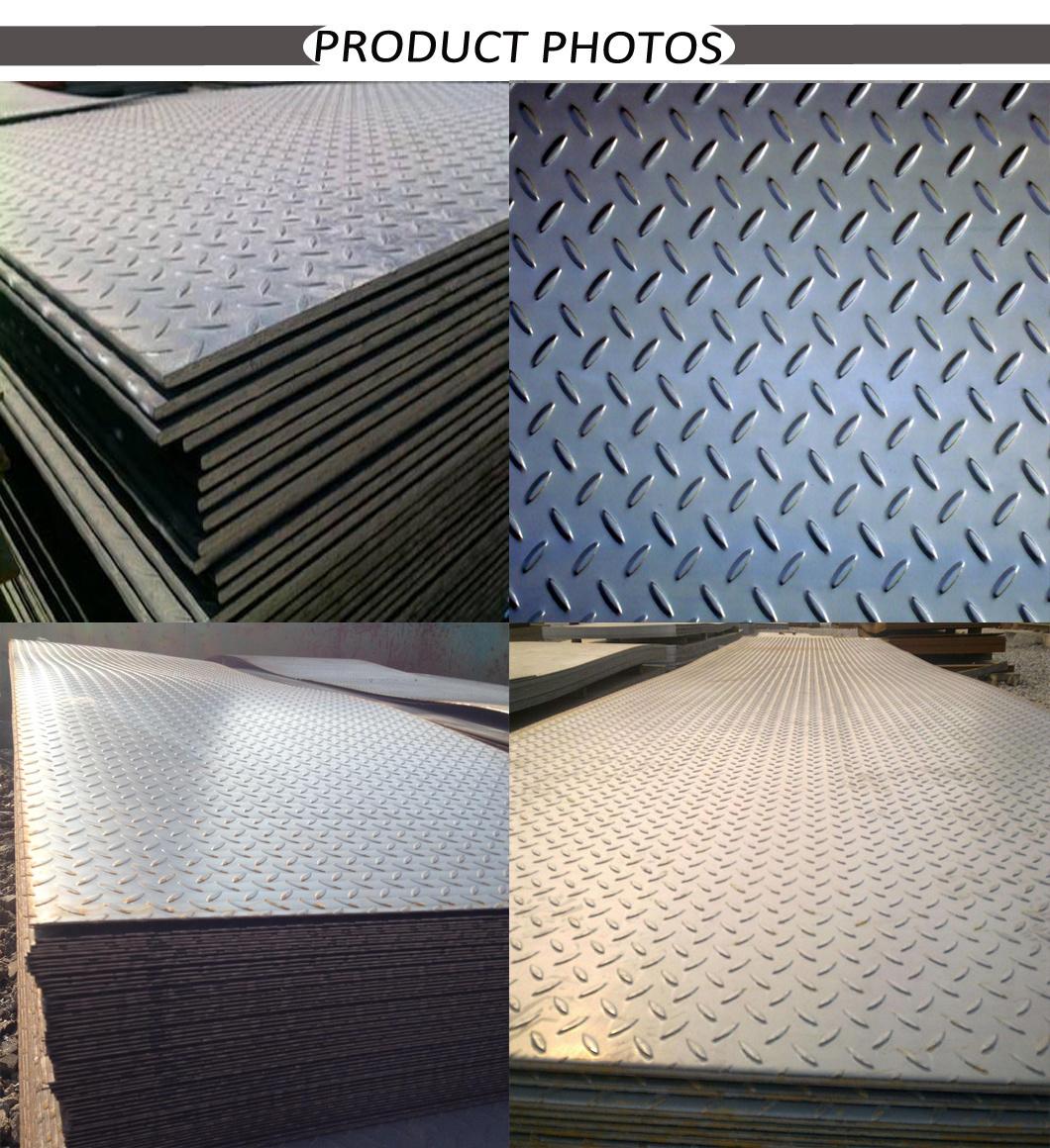 Hot Rolled Ss400 A36 Mild Carbon Checkered Steel Plate