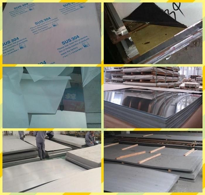 3mm Thickness Stainless Steel Sheet Price SUS304 No. 4 with PVC