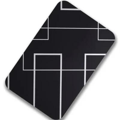 Best Customized 201 304 430 316L Black Color Laminated Stainless Steel Sheet