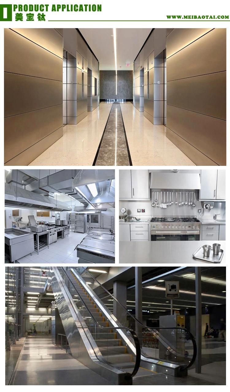 Stainless Steel 304 0.5mm Stainless Steel Sheet for Stainless Steel Satin Hairline Finish