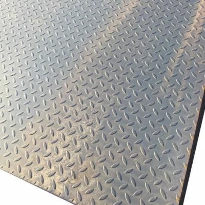Chequer Steel Sheet Hot Rolled Q235 Galvanized Zinc Coated Mild Checkered Steel Plate