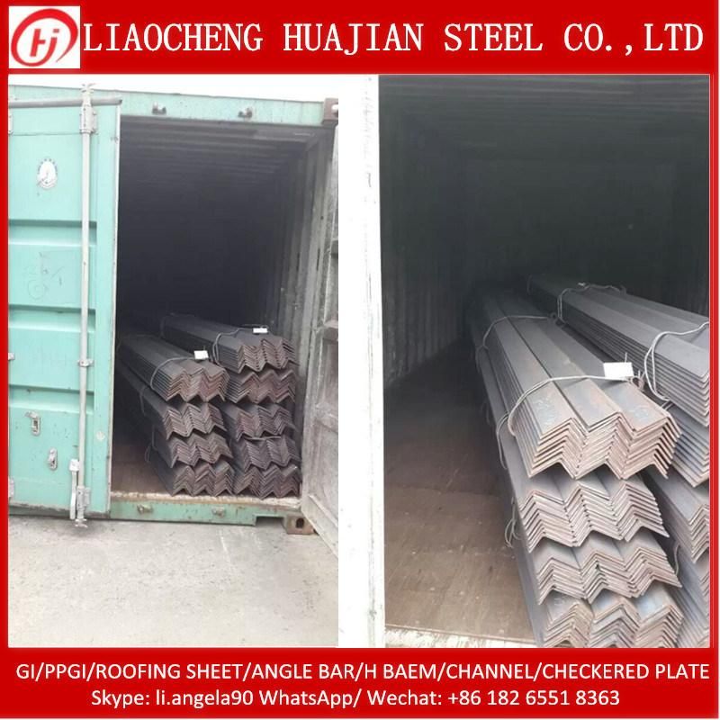 Ss400 S235jr L Shaped Galvanized Equal Unequal Iron Ms Steel Angle