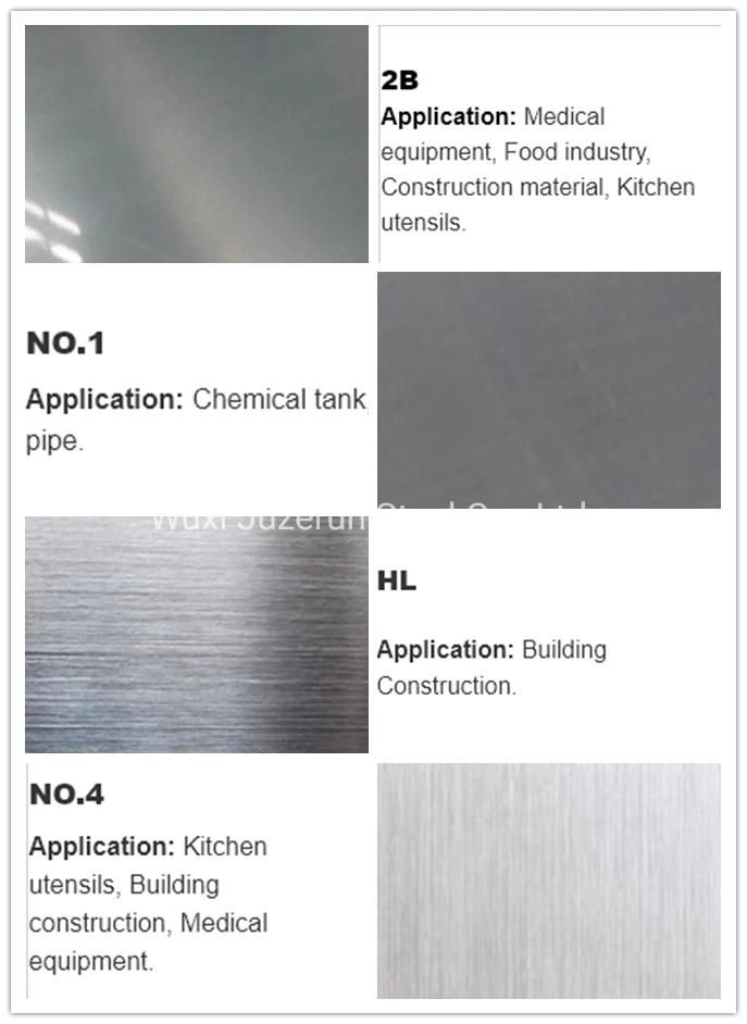 Manufacturer Supply 201 304 316 L 316 Stainless Steel Sheet for Chemical Industry