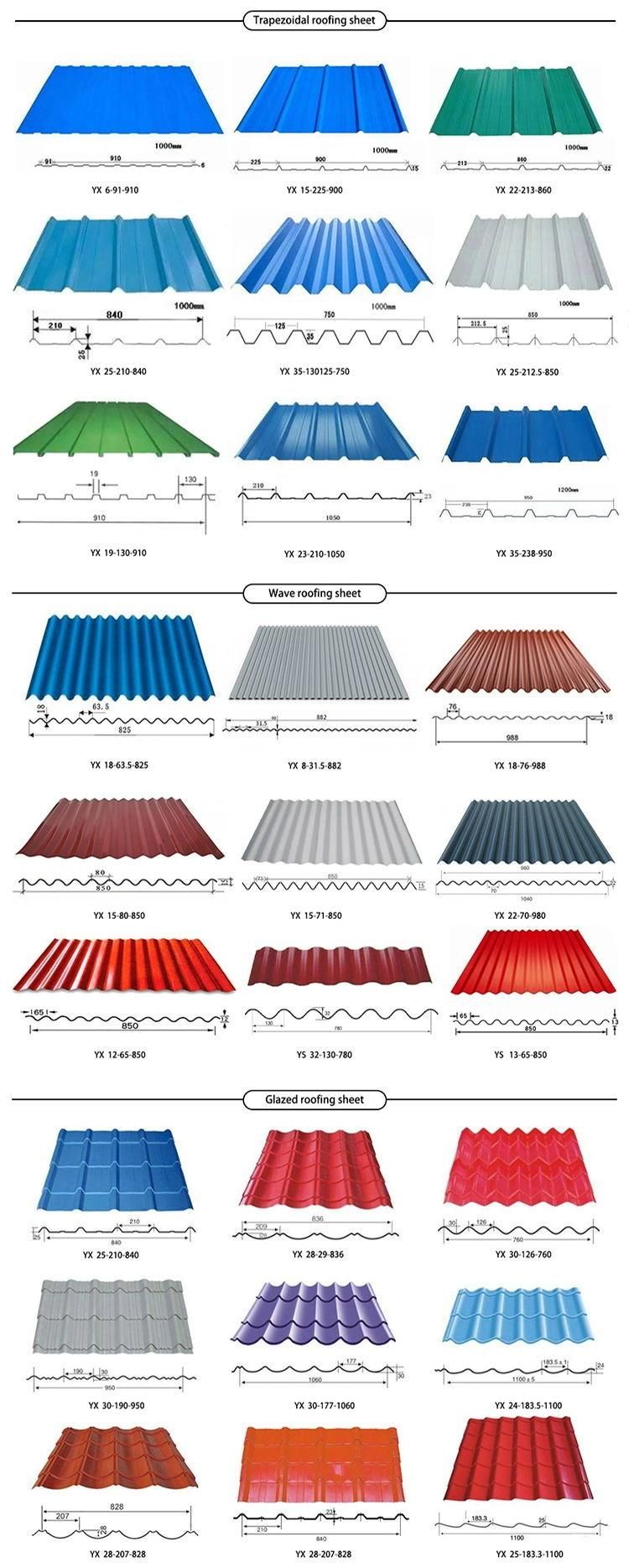 Factory 0.12*665mm G350 Galvanized Corrugated Gi Roofing Steel Sheet