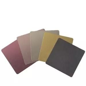 JIS AISI ASTM Champagne Gold PVD Coating Slit Edge Hairline Hl Decorative Plate Stainless Steel Sheet