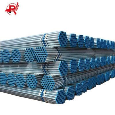 High Zinc Coating Galvanized Carbon Round Steel Pipes Fitting Galva Gi Tube Pipe for Building