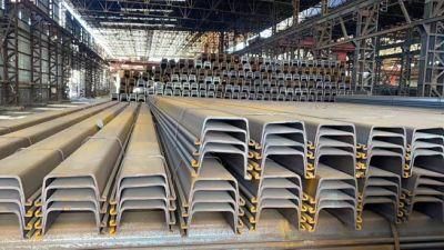 Factory U Shape Steel Sheet Pile in Stock Low Price Sheet Piling Concrete Sheet Pile